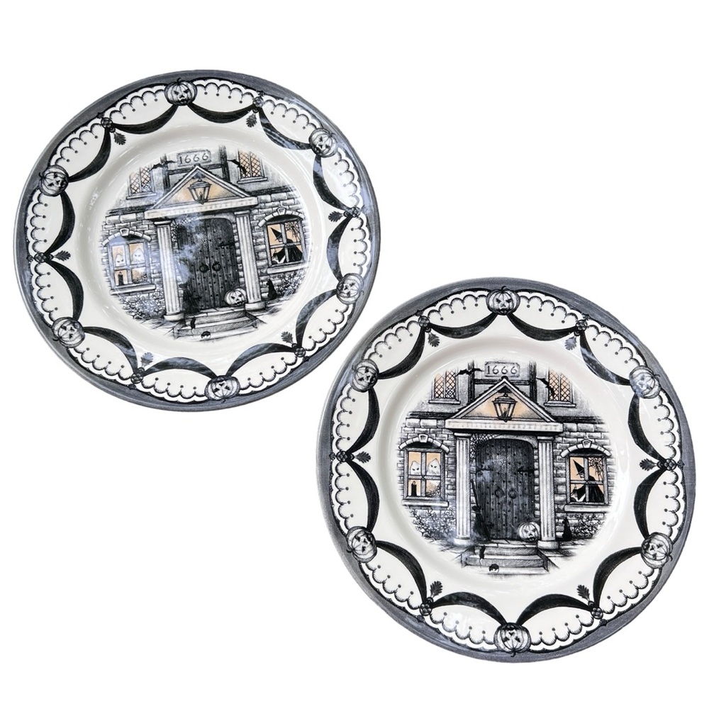 Royal Stafford Witch House Graphic Plate Set